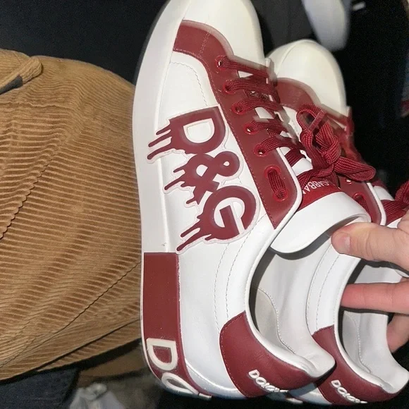 Dolce & Gabbana | Shoes | Burgandy And White Drip Dolce And 